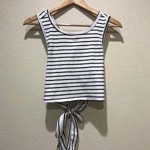 Honey Belle Striped Crop Top